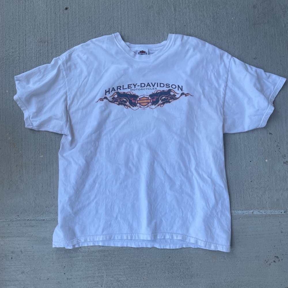 Vintage Harley-Davidson White Graphic Tee